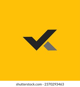 Letter K modern logo design template elements