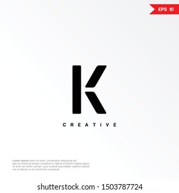 Letter K modern logo icon design template elements. eps10
