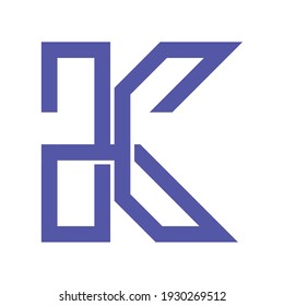 Diseño de logotipo de monograma K
