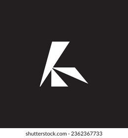 letter K monogram logo design.