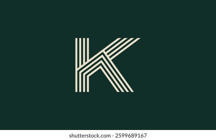 Letter K monogram logo design