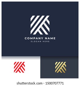 Letter K monogram logo design,modern luxury logo template