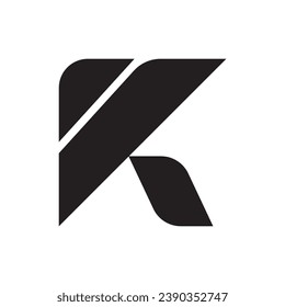 diseño de icono del logotipo del monograma K de letra.
