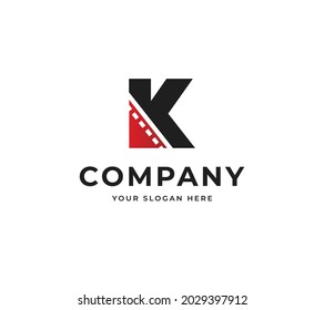 Letter K Movie Vector Logo Design Stock Vector (Royalty Free ...