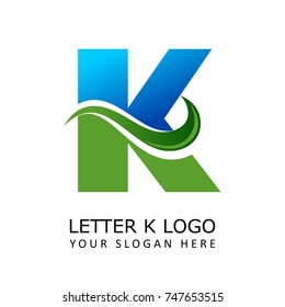 Letter K nature Logo