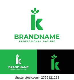Letter K Nature Logo, suitable for any business related to Nature with K initial.