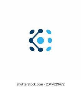 
Letter K - Network Technology 3D | Education logo design, Logo design, Graphic design lessons