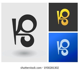 Letra k y número 8 (ocho), logotipo vectorial