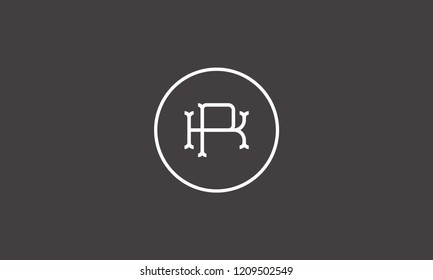 LETTER K AND P LOGO WITH CIRCLE FRAME FOR LOGO DESIGN OR ILLUSTRATION USE