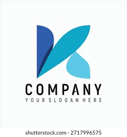 Buchstabe k premium logo design element vektor vorlage