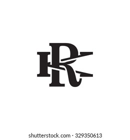 Letter K R Monogram Logo Stock Vector (Royalty Free) 329350613 ...