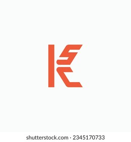 Letter K S C, KCS, SKC, SCK, CSK, or CKS minimal logo design concept. Vector illustration