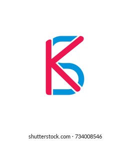 letter k s connection design logo vector