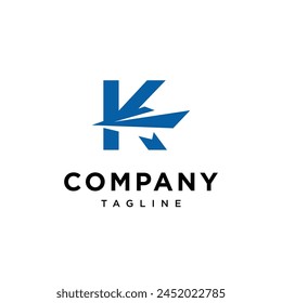 Letter K Ship Logo icon vector template.eps
