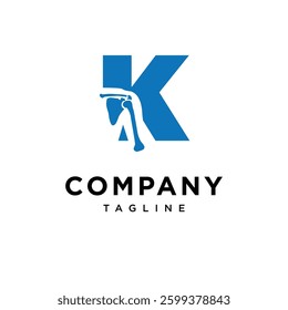 Letter K Shoulder Surgery Logo Icon Vector