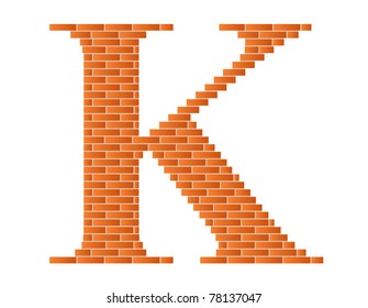 The letter K is shown in the picture.