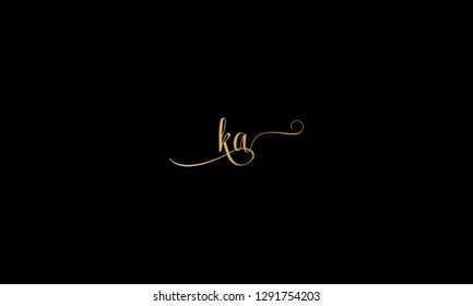 LETTER K AND A SIGNATURE LOGO FOR LOGO DESIGN OR ILLUSTRATION USE