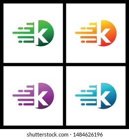 Letter K simple logo icon design vector