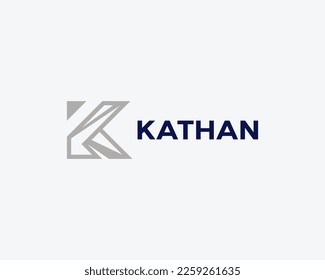 Letter K Simple Monogram Logo
