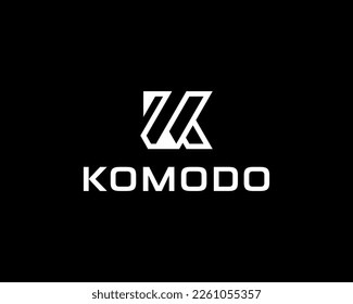 Letra K Logotipo de monograma simple