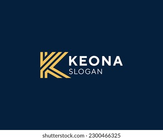 Letter K simple Monogram Logo