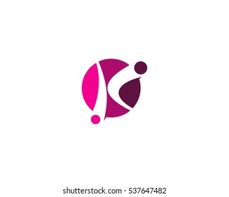 Letter K Solution Logo Design Template Element