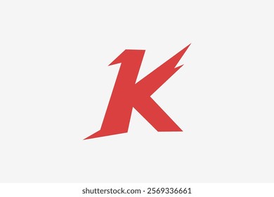 Letter K sport masculine bold logo