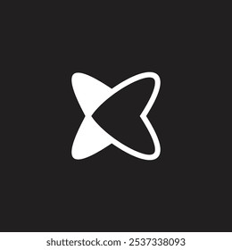 letter k star love abstract kid design logo vector 