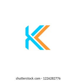 Letter K technology Abstract logo