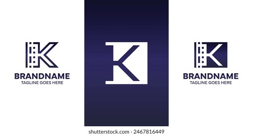 Letter K Technology Logo, suitable for business with K initial