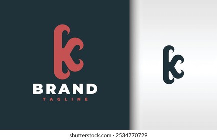 the letter K tentacle logo