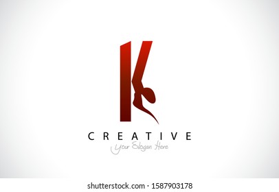 Letter K Trendy Logo Design. Creative Letters Icon Logo Vector Illustration.