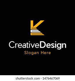 Letter K Typography Creative Business Logo