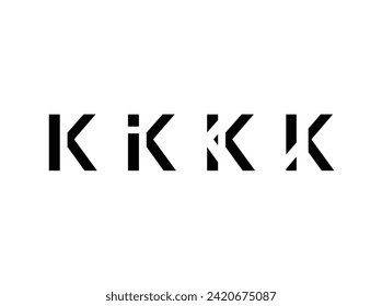  Letter K Typography Fonts graphics designs posters stickers.