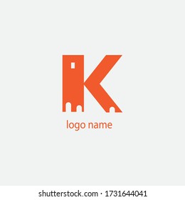 letter k unique logo creative vector design