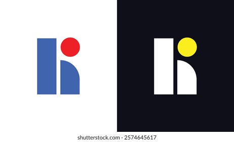 Letter K Unique Style Logo Multicolor Minimal Typography Logo