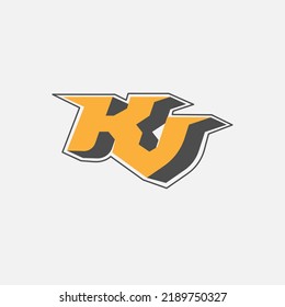 Letter k v logo design Premium Vector