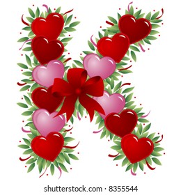 Letter K - Valentine Love Letters