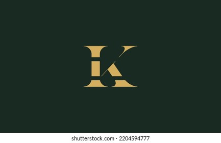 Plantilla de diseño de iconos vectoriales de letra K	