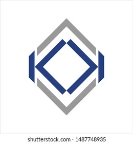 Letter K and K vector logo.