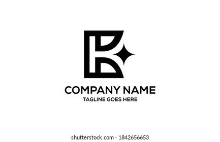 Plantilla de diseño de logotipo de vector K de carta