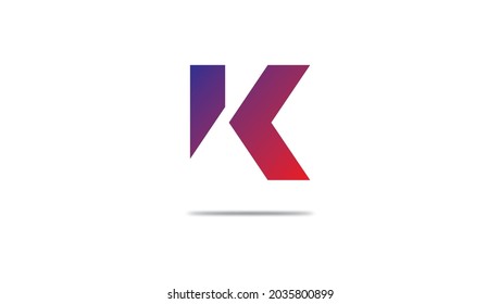 Plantilla de icono de elemento de diseño de logotipo vectorial de letra K. Logotipo K