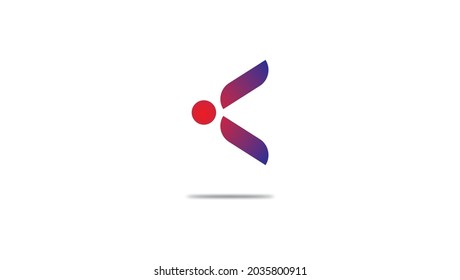 Plantilla de icono de elemento de diseño de logotipo vectorial de letra K. Logotipo K
