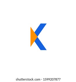 letter k vector logo icon