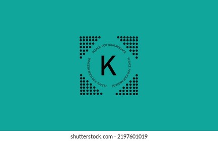 Letter K vector logo. Technology, monogram, business, corporate company, modern and iconic geometric logo design.