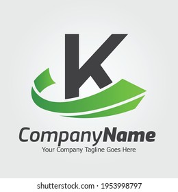 Letter K vector logo template, Colorful Letter K logo, Financial Company Logo, Financial Institute Advisors Logo Design Template Vector Icon