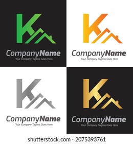 Letter K vector logo template, Colorful Letter K logo, Financial Company Logo, Financial Institute Advisors Logo Design Template Vector Icon