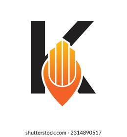 Letter K vector logo template, Colorful Letter K logo, Real Estate, Building and Construction Logo Design Template Vector Icon