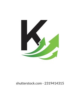 Letter K vector logo template, Colorful Letter K logo, Financial Company Logo, Financial Institute Advisors Logo Design Template Vector Icon