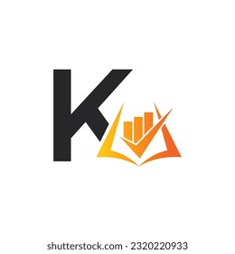 Letter K vector logo template, Colorful Letter K logo, Financial Company Logo, Financial Institute Advisors Logo Design Template Vector Icon